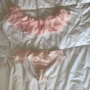 Stella cove chiffon feather bikini